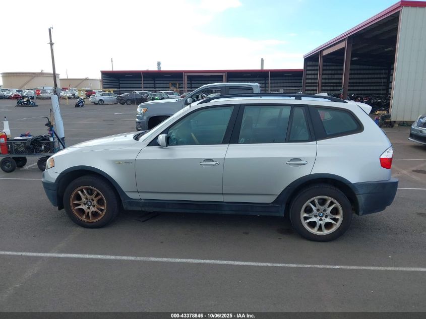 2005 BMW X3 2.5I VIN: WBXPA73445WC49138 Lot: 43378846