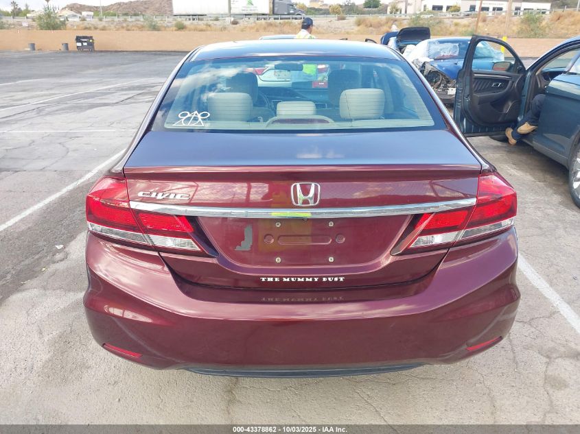 2013 Honda Civic Ex VIN: 19XFB2F8XDE000985 Lot: 43378862