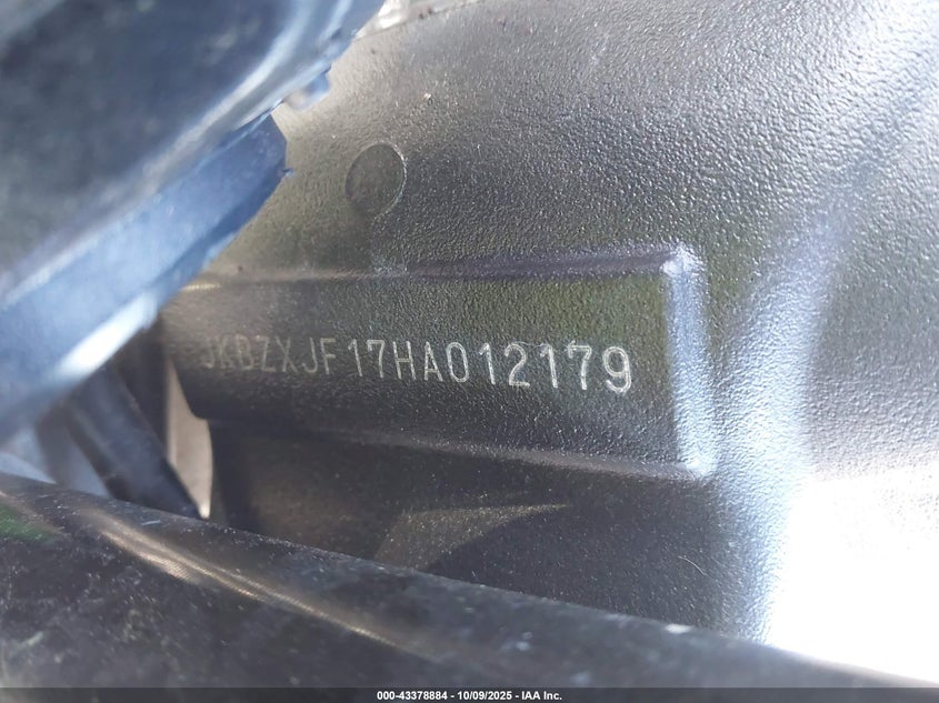 2017 Kawasaki Zx636 F VIN: JKBZXJF17HA012179 Lot: 43378884