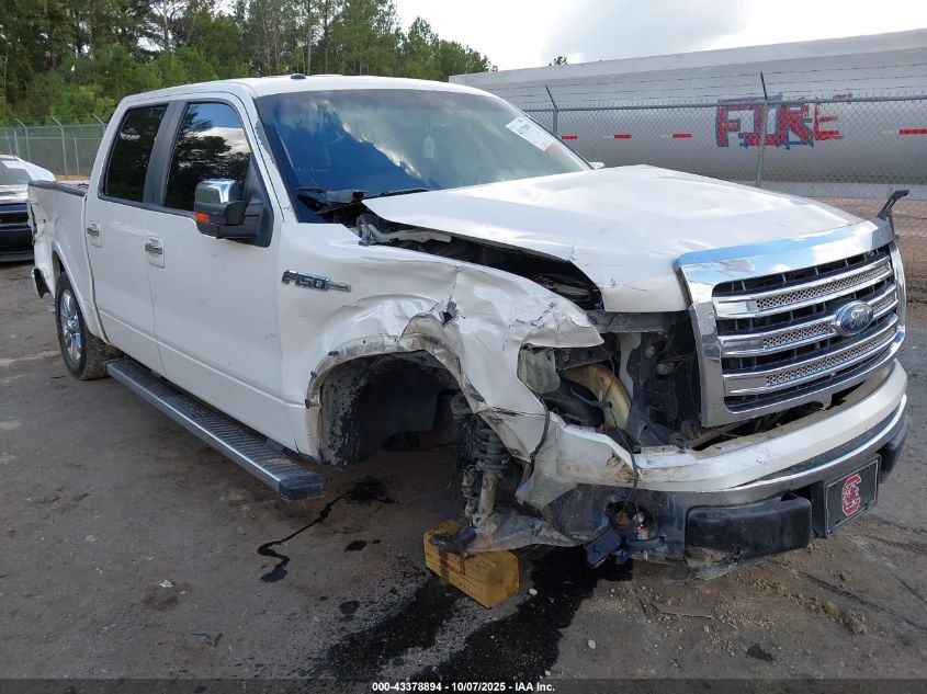 2013 Ford F-150 Lariat VIN: 1FTFW1CF1DFC39316 Lot: 43378894