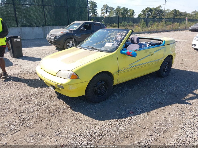 JG1MR3367MK607993 1991 GEO METRO photo no. 2
