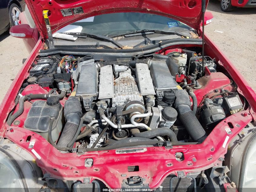 2002 Mercedes-Benz Slk 32 Amg VIN: WDBKK66F02F233876 Lot: 43378932