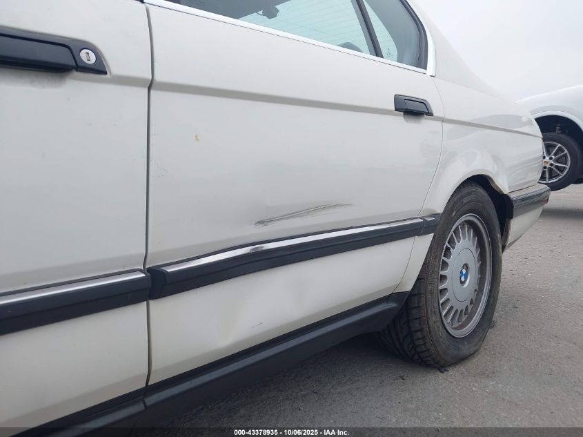 1989 BMW 735 I Automatic VIN: WBAGB4318KDB61275 Lot: 43378935