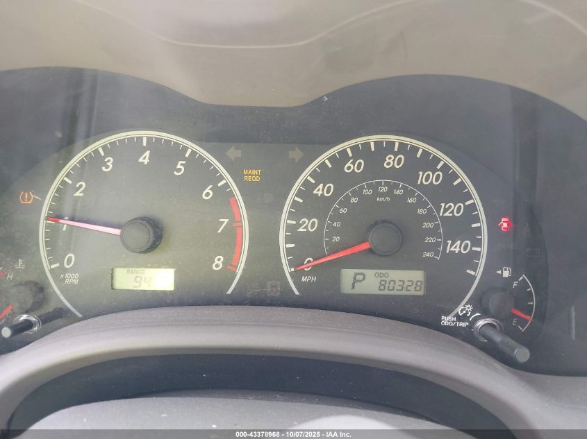 2009 Toyota Corolla VIN: JTDBL40E799023254 Lot: 43378968