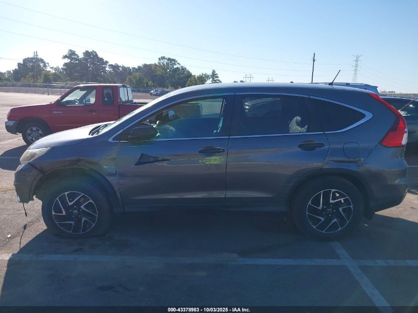 2016 Honda Cr-V Se VIN: 2HKRM3H45GH543975 Lot: 43378983