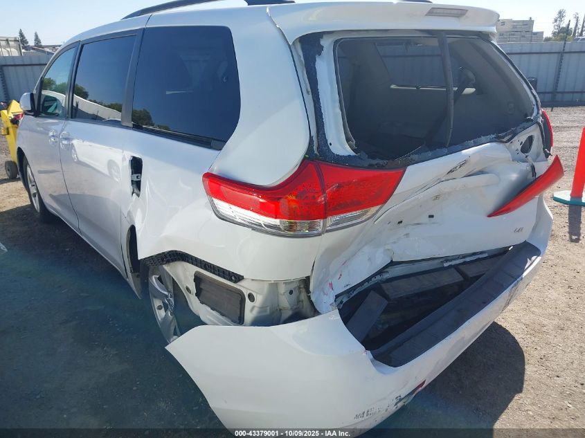 2014 Toyota Sienna Le V6 8 Passenger VIN: 5TDKK3DC0ES455590 Lot: 43379001