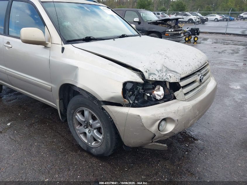 2007 Toyota Highlander V6 VIN: JTEGP21A870145564 Lot: 43379041