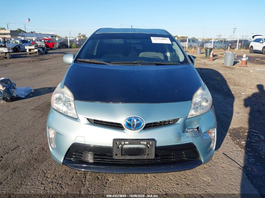 2012 Toyota Prius Two VIN: JTDKN3DU2C1557838 Lot: 43379085