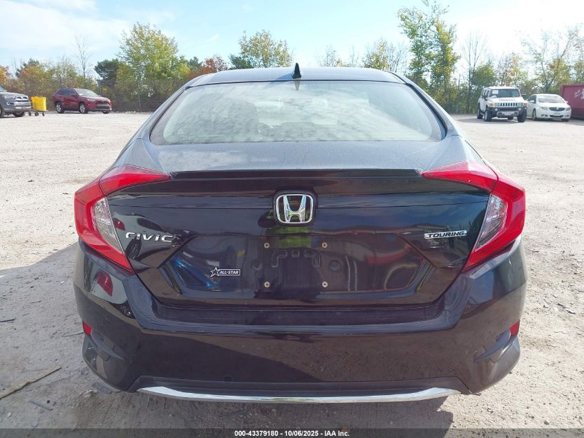 2019 Honda Civic Touring VIN: JHMFC1F90KX004538 Lot: 43379180