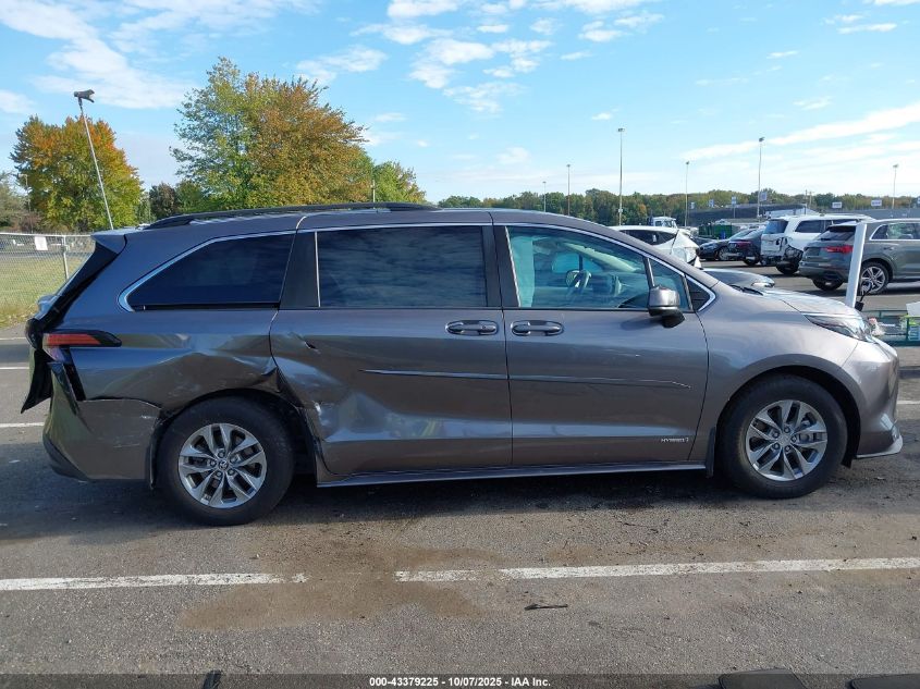2021 Toyota Sienna Le VIN: 5TDKRKEC5MS038145 Lot: 43379225