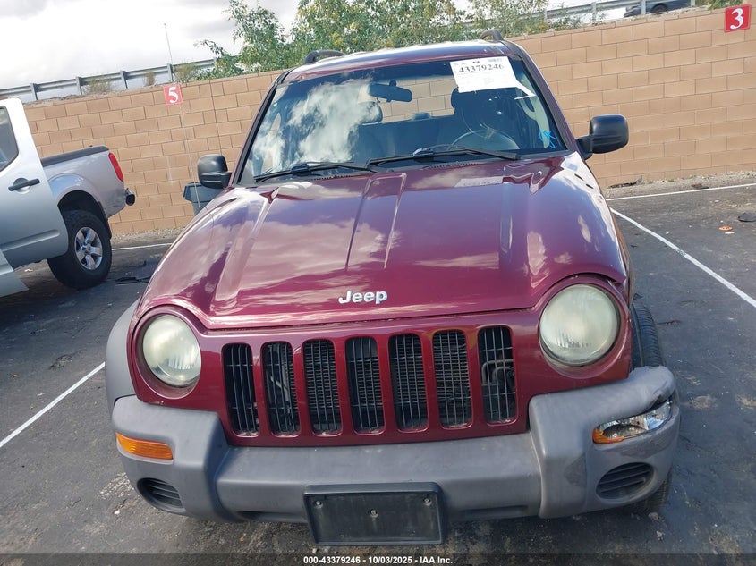 2003 Jeep Liberty Sport VIN: 1J4GK48K33W652614 Lot: 43379246