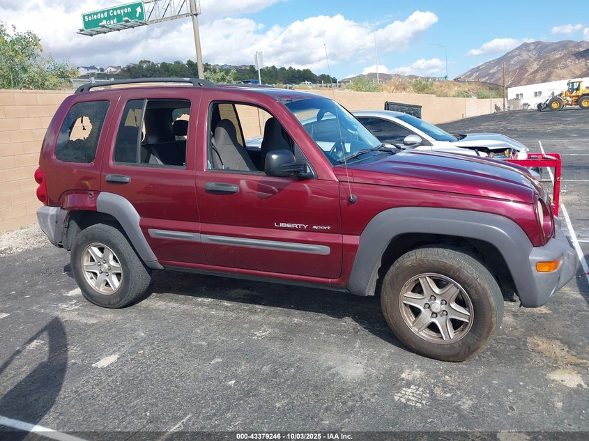 2003 Jeep Liberty Sport VIN: 1J4GK48K33W652614 Lot: 43379246