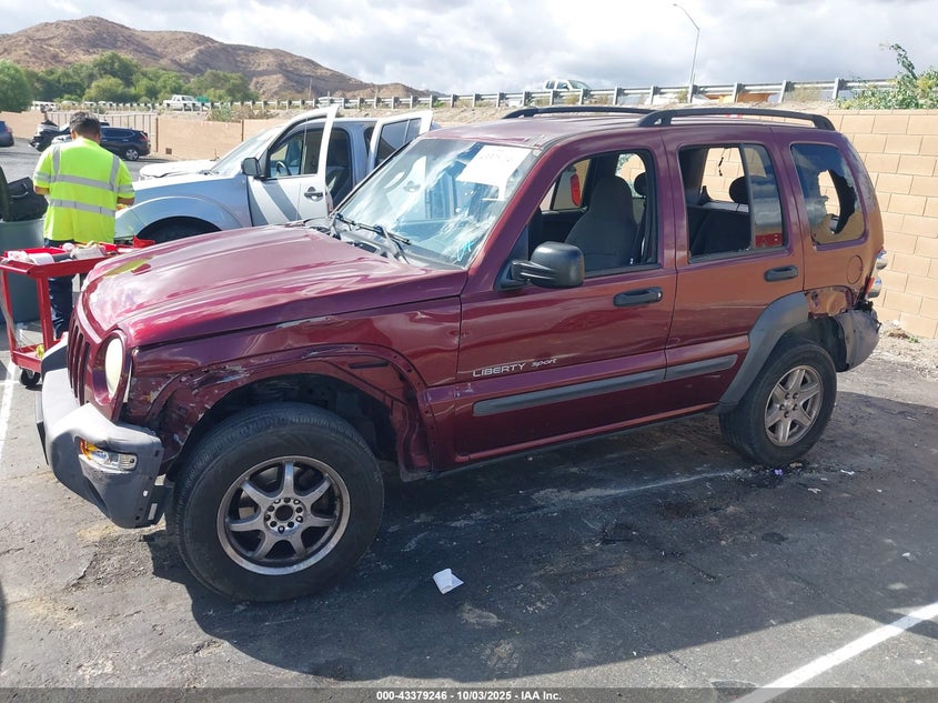 2003 Jeep Liberty Sport VIN: 1J4GK48K33W652614 Lot: 43379246