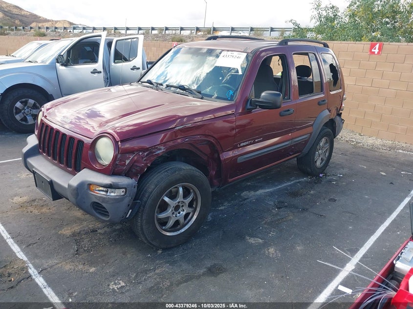 1J4GK48K33W652614 2003 JEEP LIBERTY (NORTH AMERICA) photo no. 2