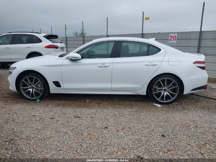 2025 Genesis G70 2.5T Awd VIN: KMTG34SC4SU153899 Lot: 43379263