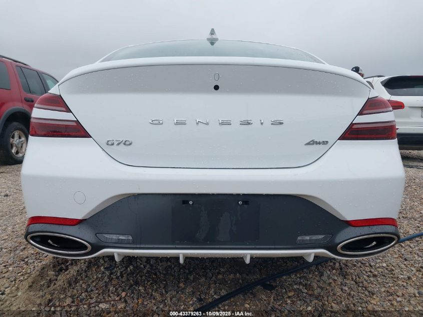 2025 Genesis G70 2.5T Awd VIN: KMTG34SC4SU153899 Lot: 43379263