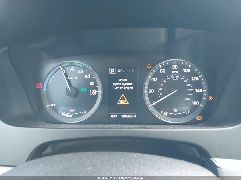 2017 HYUNDAI SONATA HYBRID SE KMHE24L13HA056124