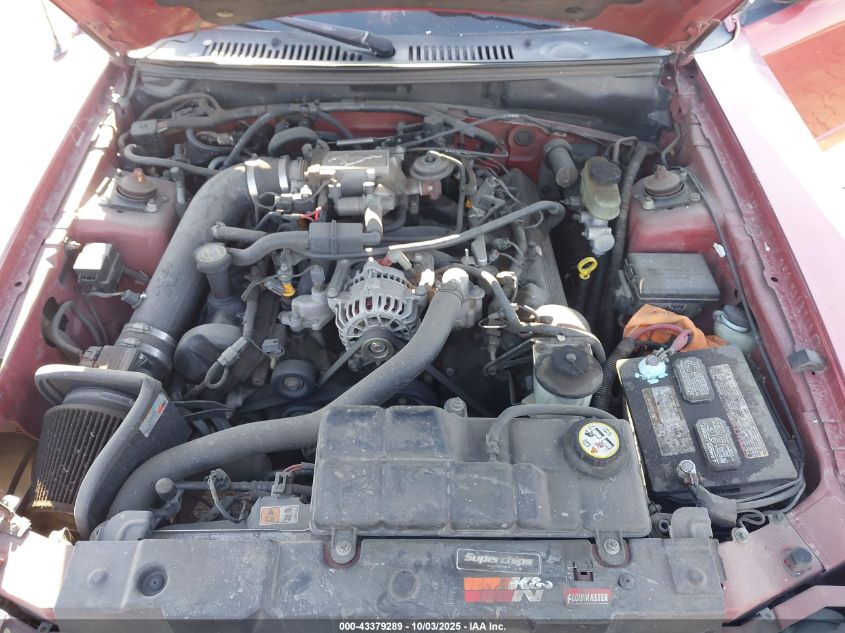 2001 Ford Mustang Gt VIN: 1FAFP45X41F163192 Lot: 43379289