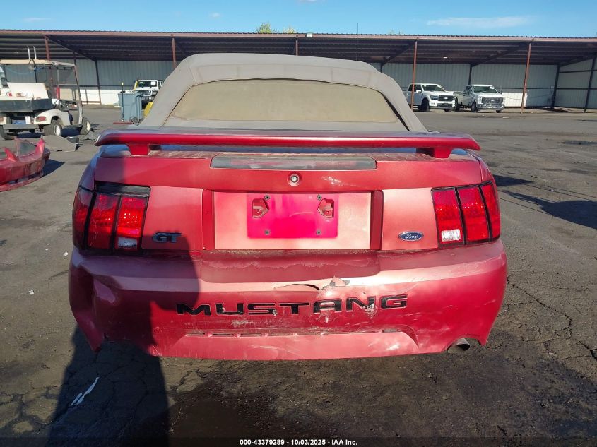 2001 Ford Mustang Gt VIN: 1FAFP45X41F163192 Lot: 43379289