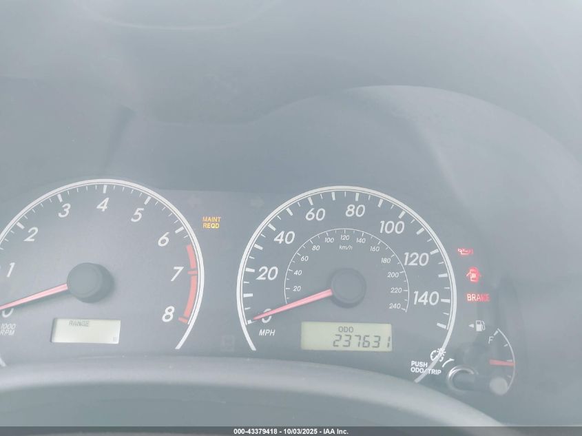 2009 Toyota Corolla Le VIN: 1NXBU40E09Z016636 Lot: 43379418