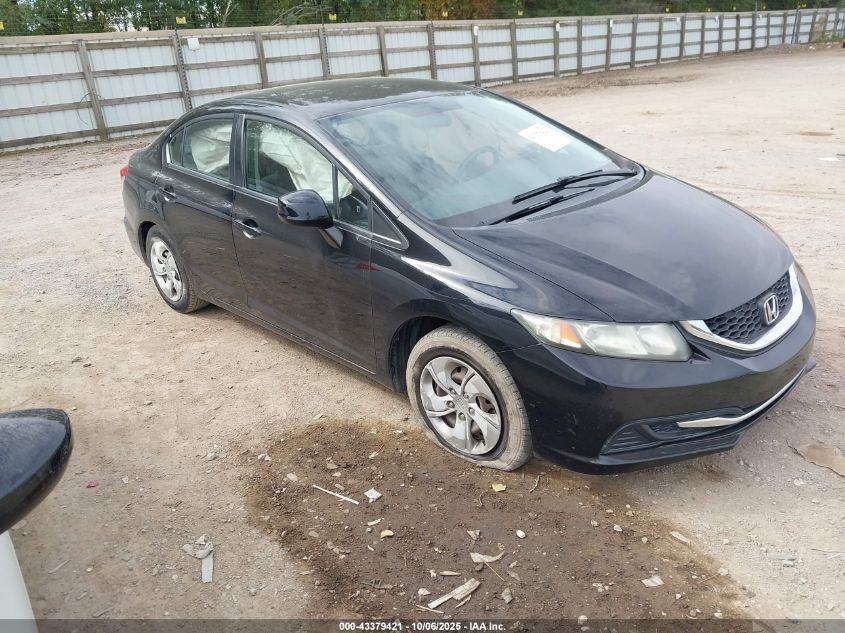 2013 Honda Civic Lx VIN: 19XFB2F59DE088255 Lot: 43379421