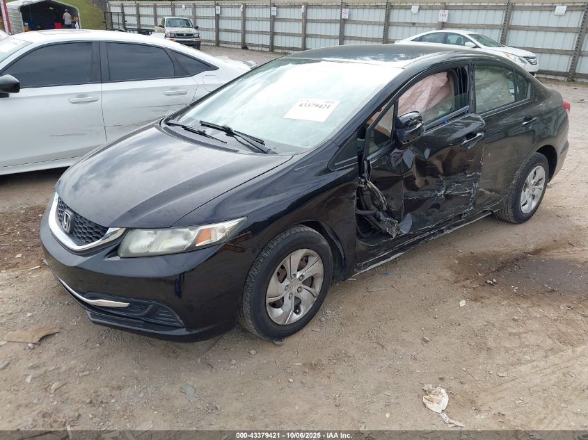 2013 Honda Civic Lx VIN: 19XFB2F59DE088255 Lot: 43379421