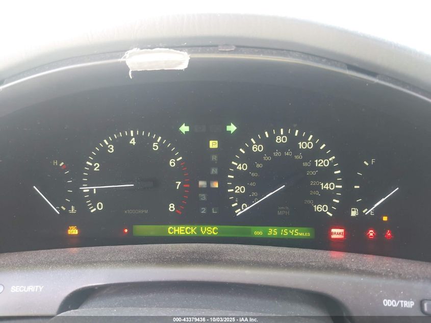 1999 Lexus Ls 400 VIN: JT8BH28F3X0160405 Lot: 43379436