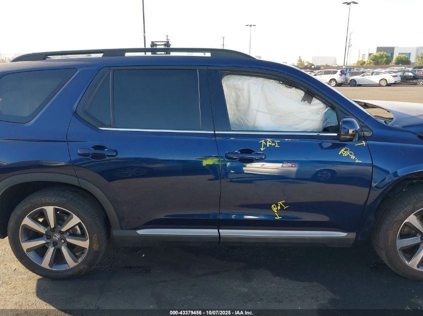 2025 Honda Pilot Touring VIN: 5FNYG1H75SB043789 Lot: 43379456