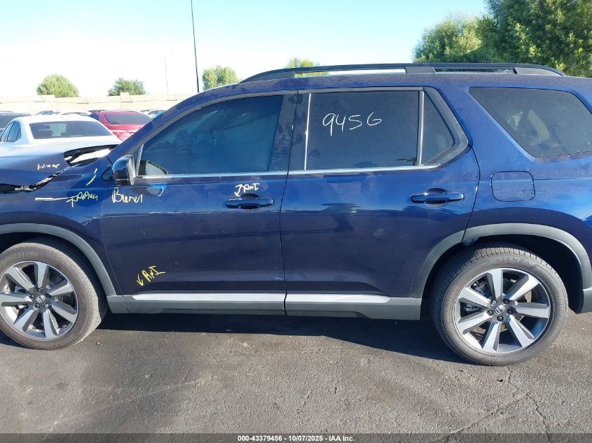2025 Honda Pilot Touring VIN: 5FNYG1H75SB043789 Lot: 43379456