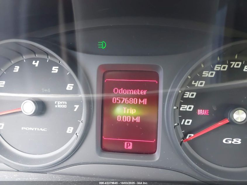 2008 Pontiac G8 Gt VIN: 6G2EC57Y88L128543 Lot: 43379645