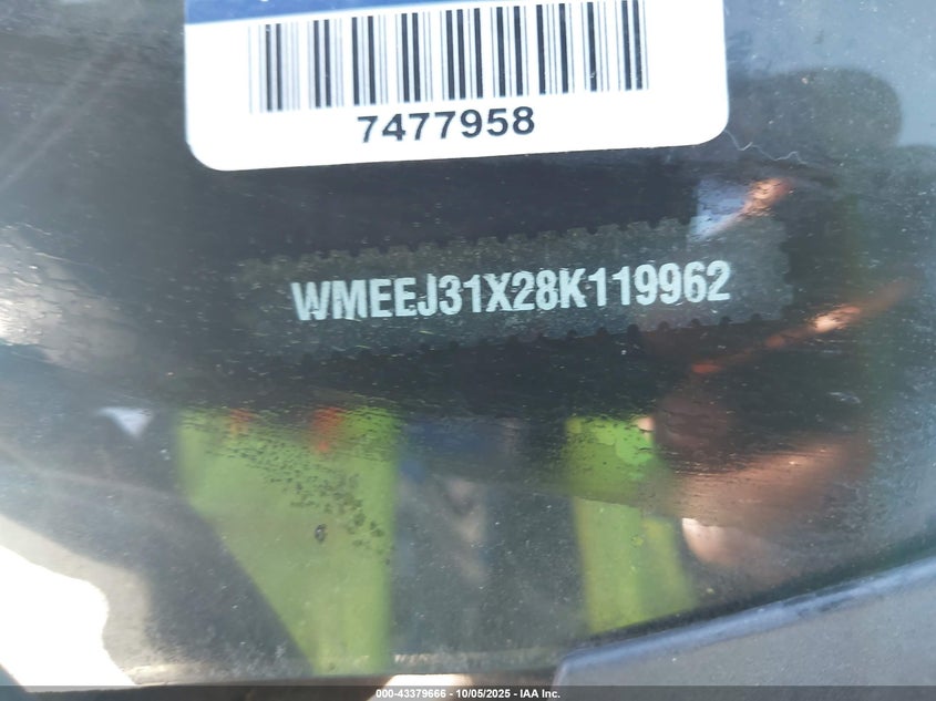 WMEEJ31X28K119962 2008 SMART FORTWO photo no. 11