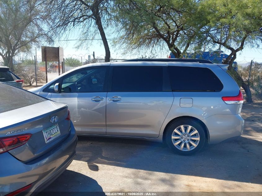 2012 Toyota Sienna Limited V6 7 Passenger VIN: 5TDYK3DC8CS221088 Lot: 43379681