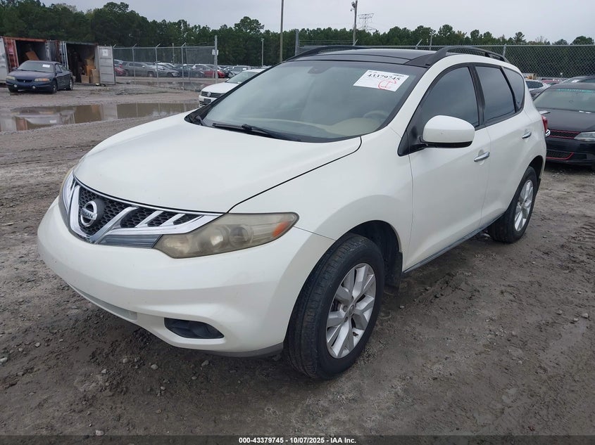 Vin: jn8az1mu3bw062624, lot: 43874488, nissan murano sl 20112