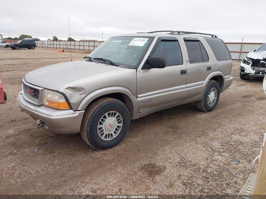 2000 GMC Jimmy Sle VIN: 1GKDT13W6Y2231617 Lot: 43379785