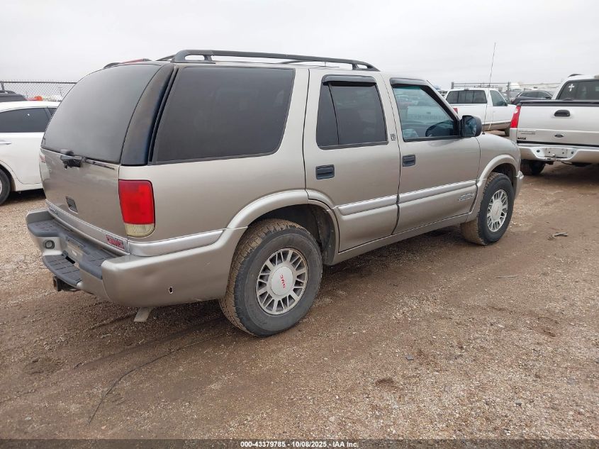 2000 GMC Jimmy Sle VIN: 1GKDT13W6Y2231617 Lot: 43379785