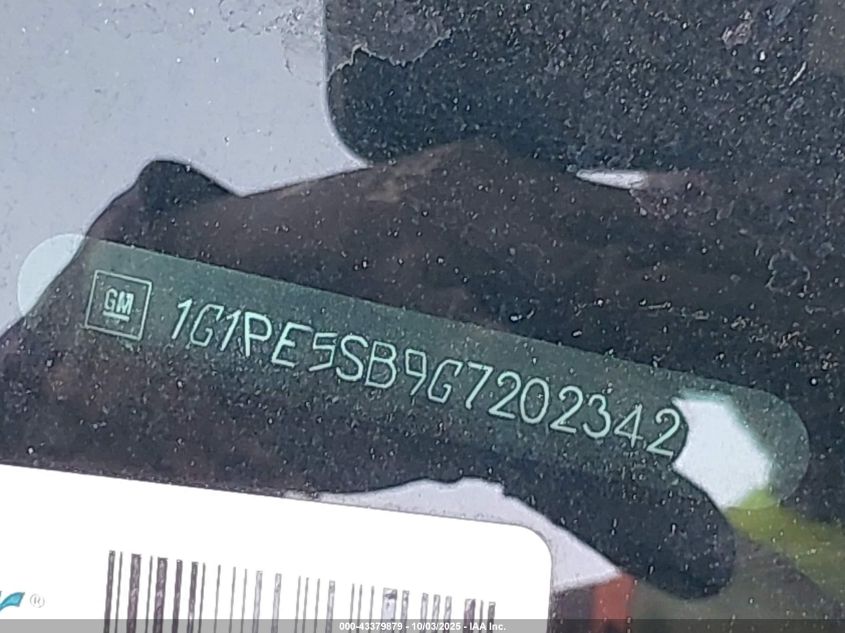 2016 Chevrolet Cruze Limited 1Lt Auto VIN: 1G1PE5SB9G7202342 Lot: 43379879