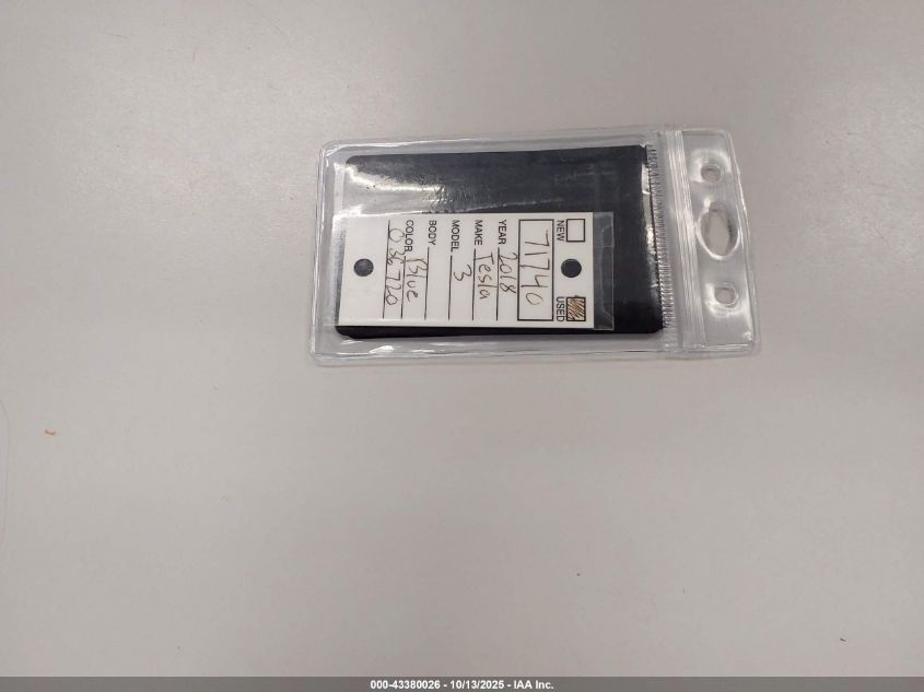 2018 Tesla Model 3 VIN: 5YJ3E1EA2JF036720 Lot: 43380026