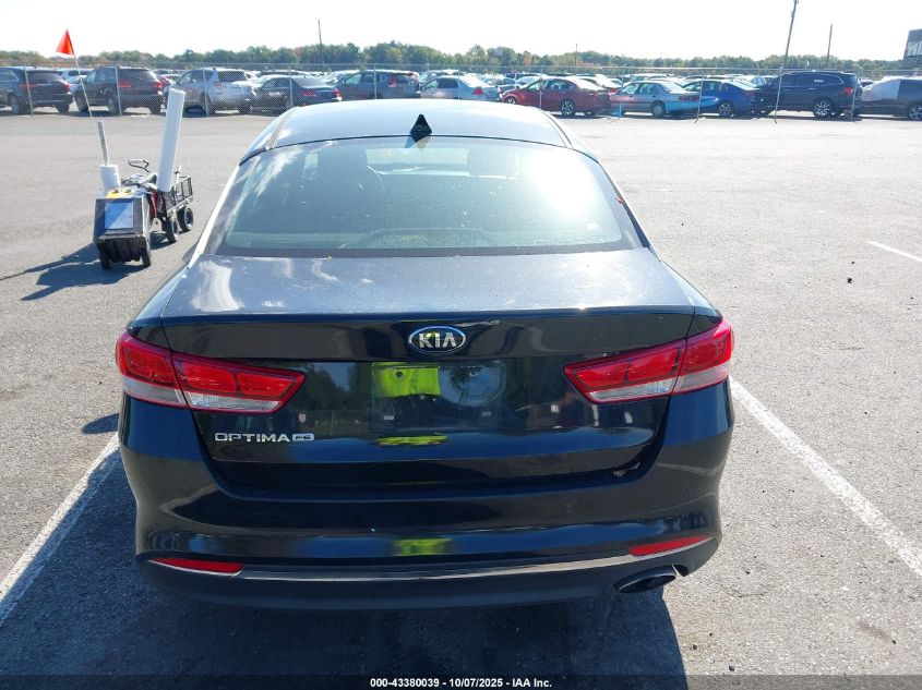 2017 Kia Optima Lx VIN: 5XXGT4L36HG165709 Lot: 43380039