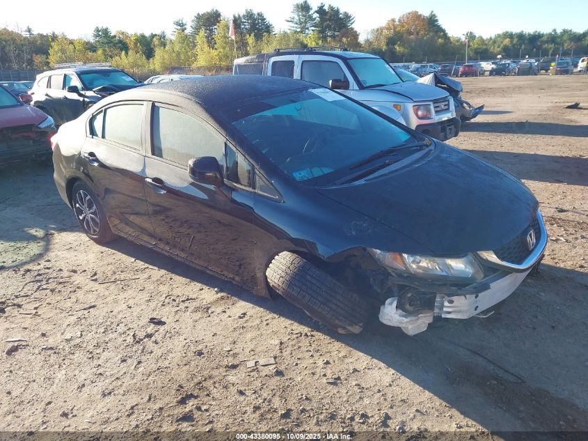 2013 Honda Civic Lx VIN: 2HGFB2F5XDH591962 Lot: 43380095