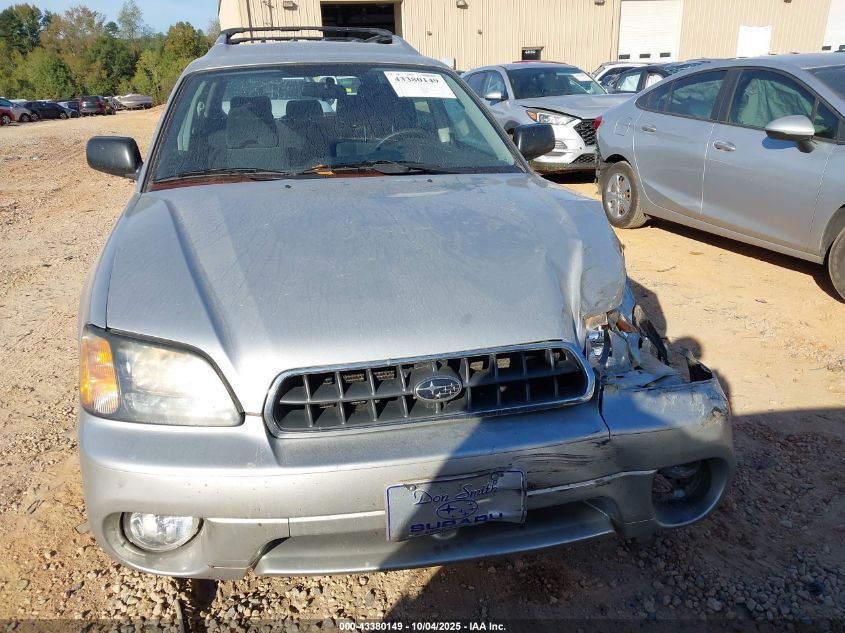 2004 Subaru Outback VIN: 4S3BH675947619330 Lot: 43380149