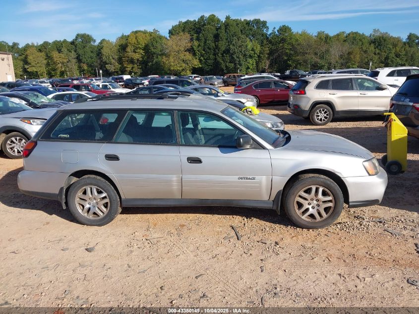2004 Subaru Outback VIN: 4S3BH675947619330 Lot: 43380149