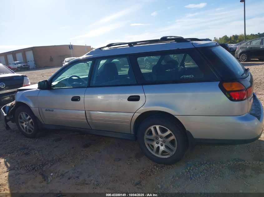 2004 Subaru Outback VIN: 4S3BH675947619330 Lot: 43380149