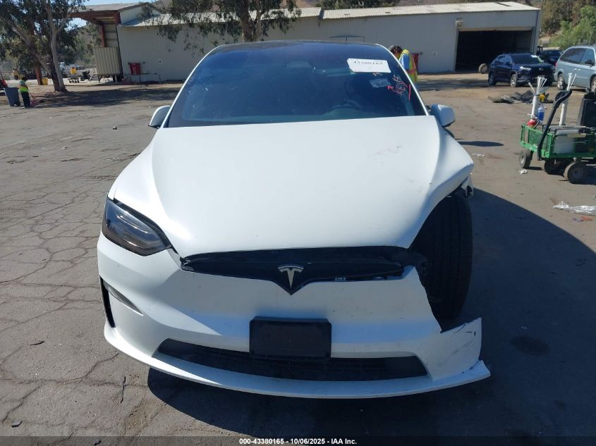 2022 Tesla Model X Plaid Tri Motor All-Wheel Drive VIN: 7SAXCBE64NF349253 Lot: 43380165