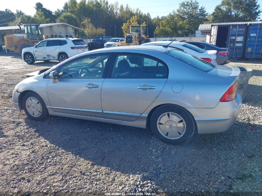 2008 Honda Civic Hybrid VIN: JHMFA36268S018017 Lot: 43380192