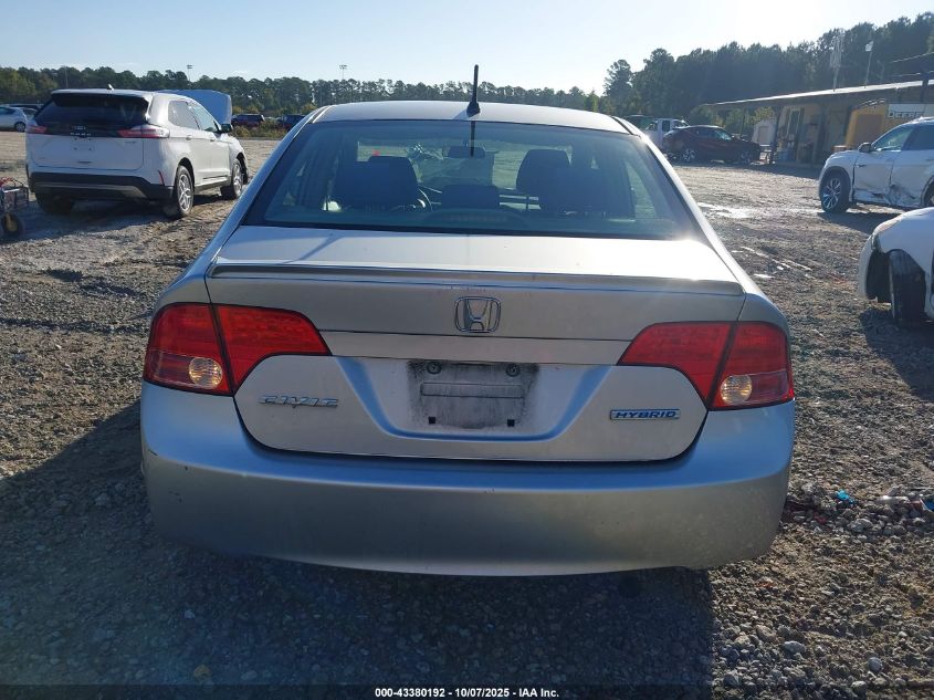 2008 Honda Civic Hybrid VIN: JHMFA36268S018017 Lot: 43380192