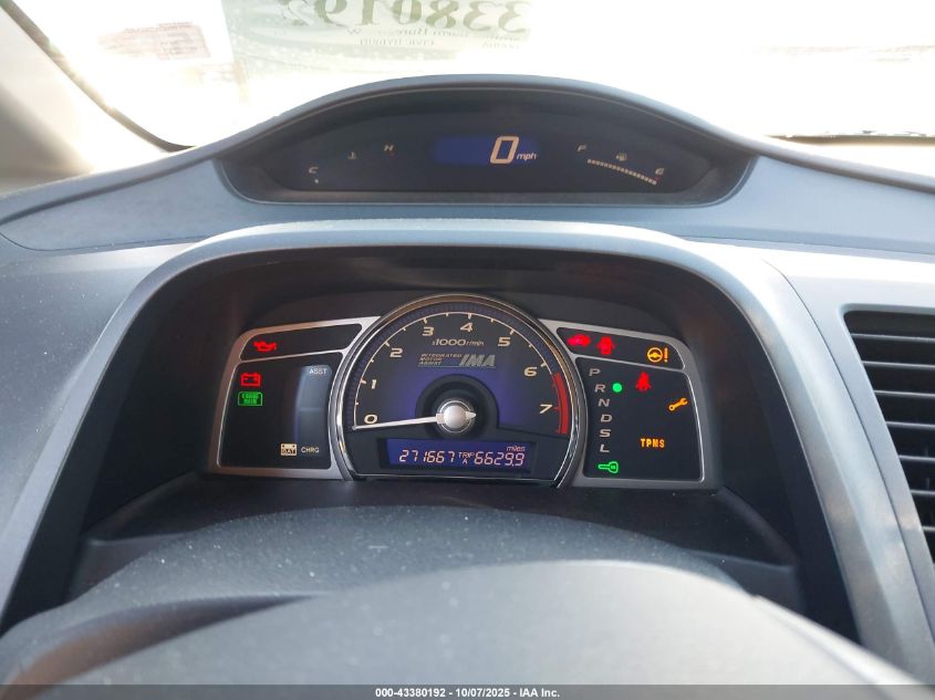 2008 Honda Civic Hybrid VIN: JHMFA36268S018017 Lot: 43380192