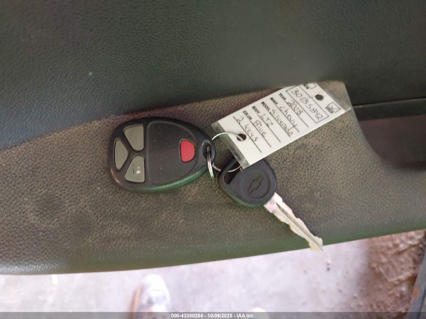 2008 Chevrolet Silverado 1500 Ltz VIN: 2GCEK19J681135842 Lot: 43380284