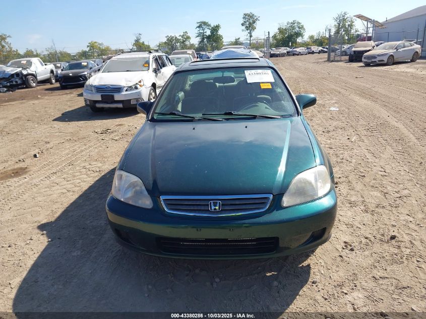 2000 Honda Civic Ex VIN: 1HGEJ8641YL003819 Lot: 43380286