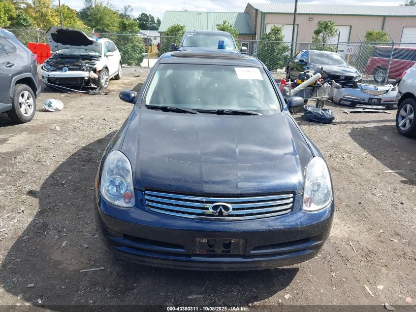 2004 Infiniti G35 VIN: JNKCV51EX4M103834 Lot: 43380311