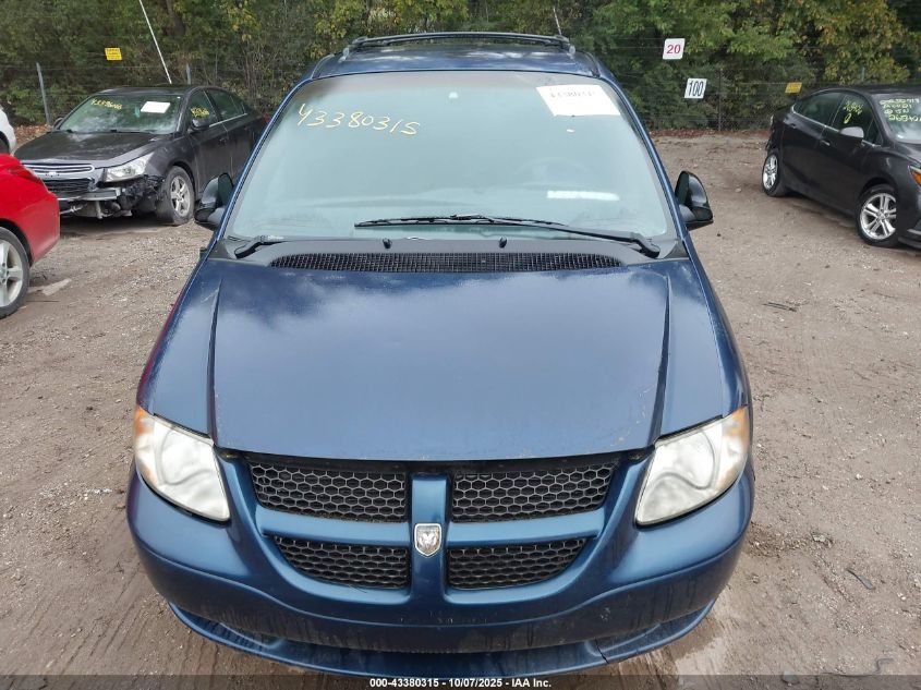 2002 Dodge Grand Caravan Sport VIN: 2B4GP44R62R697111 Lot: 43380315